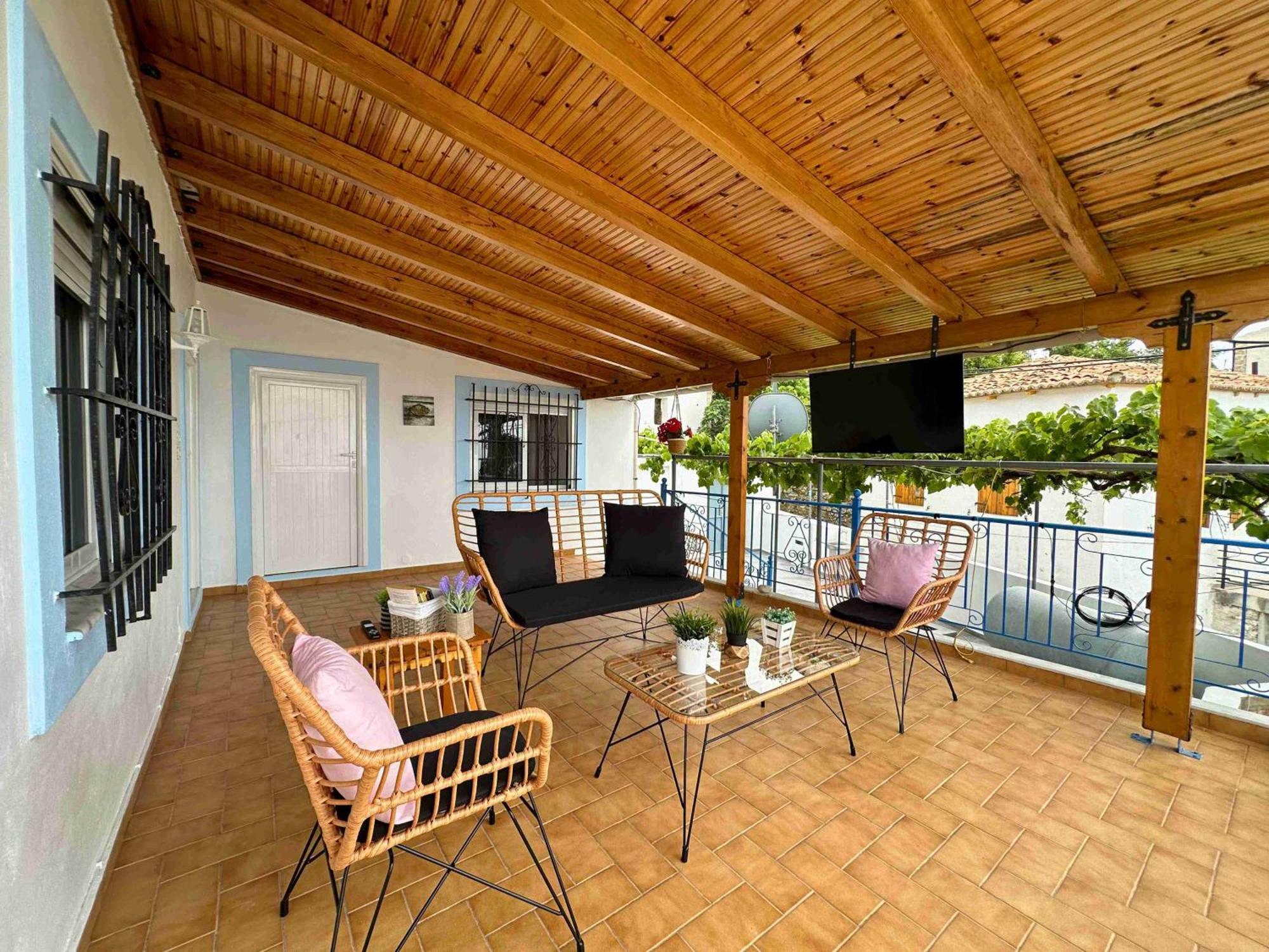 Kalderimi View House Villa Dhermi Exterior photo